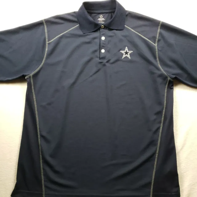 Dallas Cowboys Polo Shirt Extra Large Blue Short Sleeve NFL