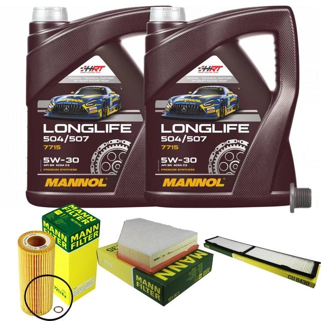 Inspektionspaket Mit Motoröl 5W-30 - Ölfilter, Luftfilter & Innenraumfilter Set