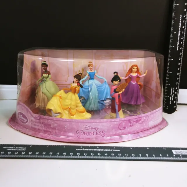 Disney Collection 5 Piece Princess Mini Set Mulan Bell Rapunzel Tiana Cinderella