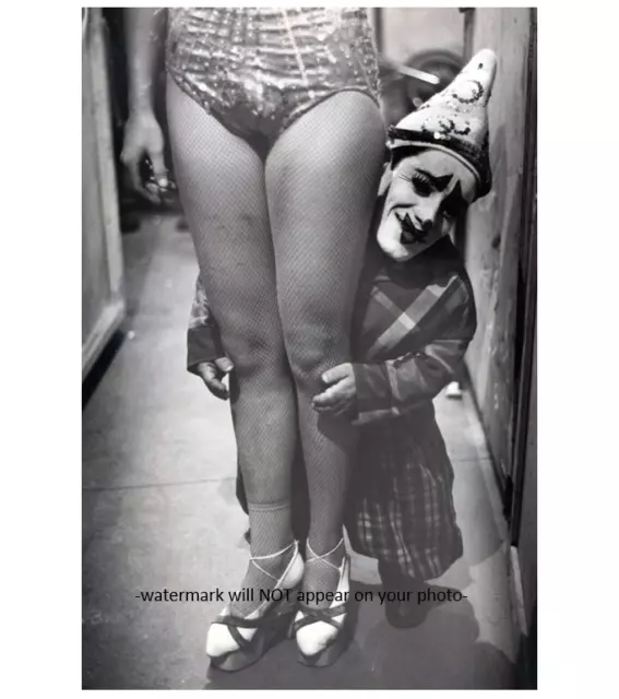 Circus Clown Midget Sexy Girl PHOTO Circus Freak Sideshow Dwark Little Person