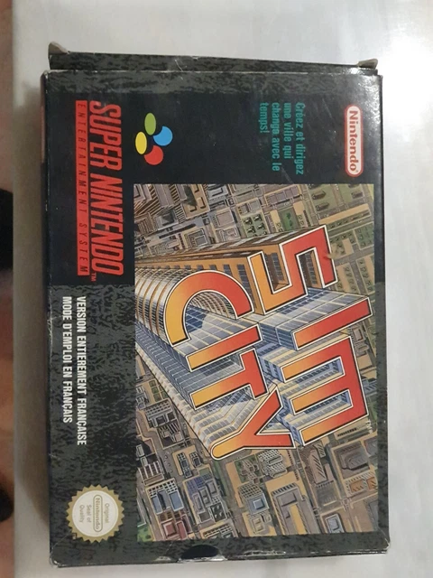 Super Nintendo Sim City FRA Bon état