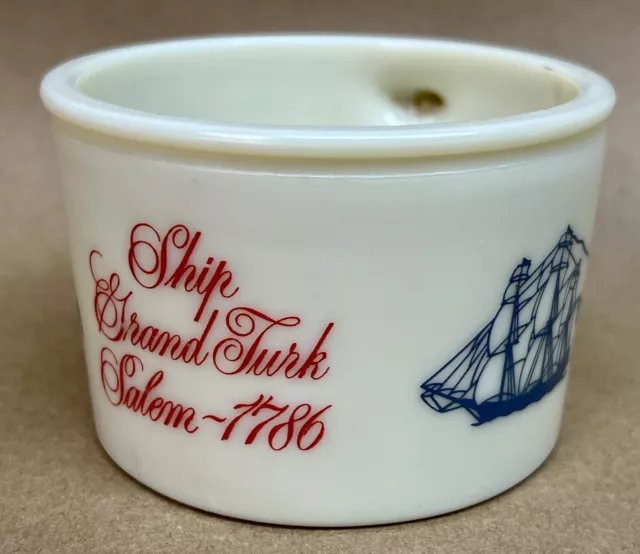 Vintage Old Spice Shaving Mug Cup Ship Grand Turk Salem 1786 Shulton USA