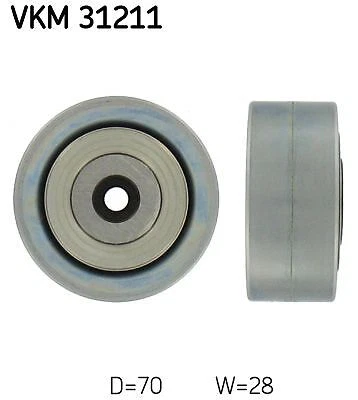 SKF Vkm31211 rullo di deviazione rullo di guida cinghia trapezoidale per Audi VW 04->