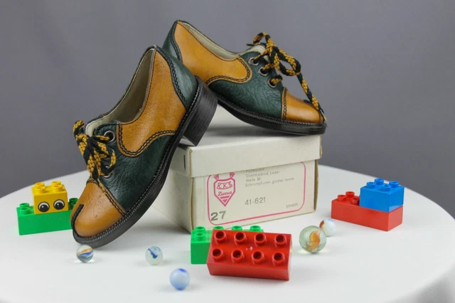 Vero Vintage KKS Odenwald Bambini Basse Axel Pelle Tgl 25 Braun Verde 1980er