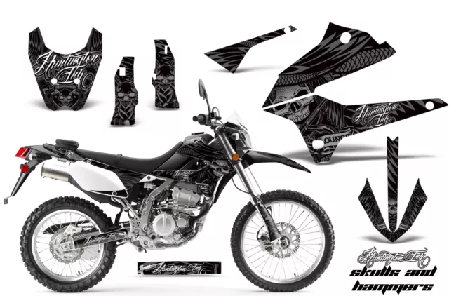 Sporco Moto Decalcomanie Grafiche Kit Adesivo Copertura Per Kawasaki KLX250
