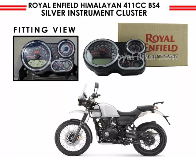 Royal Enfield "Himalayan 411 BS4 Grupo de instrumentos plateado"