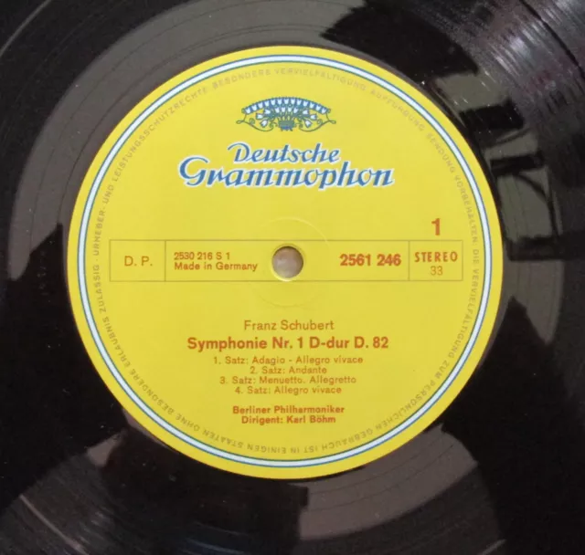G614 Schubert Complete Symphonies Bohm BPO 5LP DGG 2720 062 Stereo 3