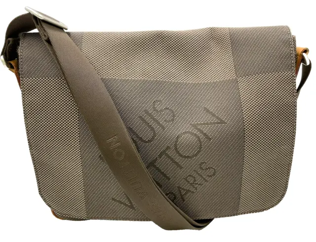 Original/Auth Louis Vuitton - Messenger Bag Schultertasche - Damier Jean