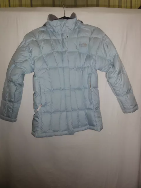 THE NORTH FACE DOWN JACKET GIRLS M 10 12 14 Pale Blue