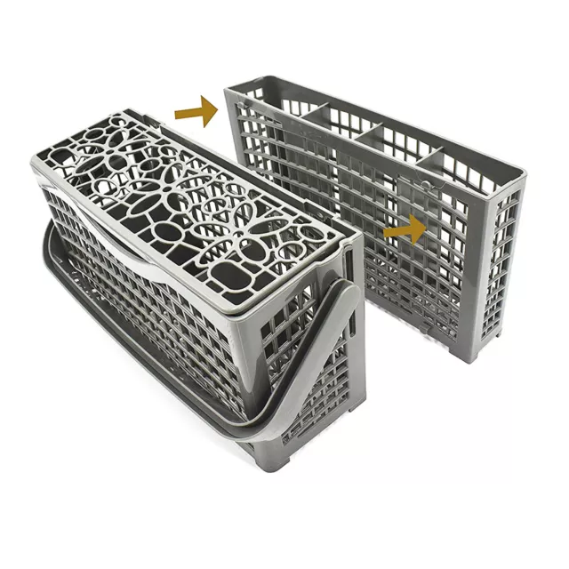 2 In 1 Dishwasher Cutlery Basket For Haier HDW9-TFE3 SS HDW13G1X Large & Small