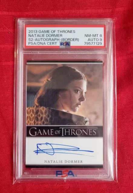 2012 Natalie Dormer Game of Thrones Autograph Card Season 2 Car 9