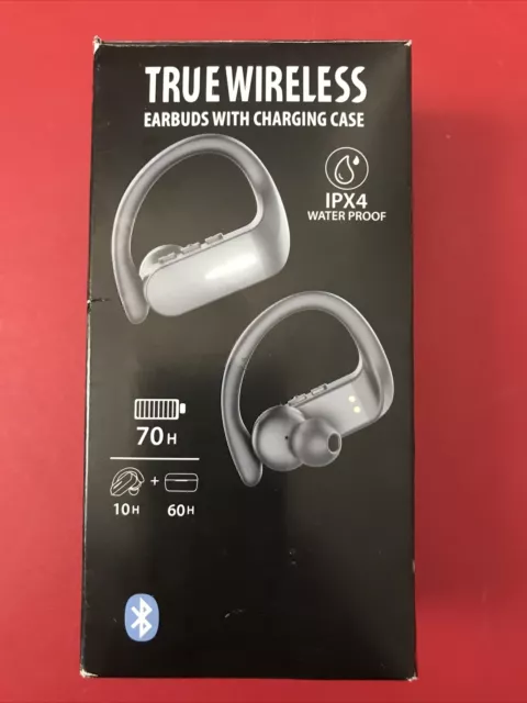 TRUE WIRELESS EARBUDS Model 17ly86bk With Charging Case Black Bluetooth 14.99 PicClick