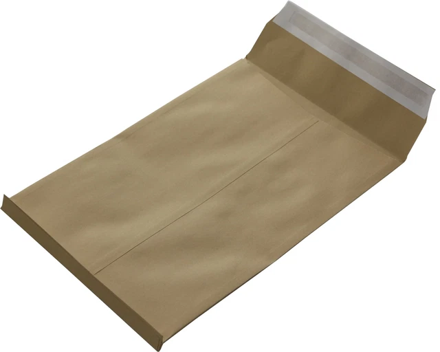 B4 Buste Spedizione Pieghevoli Braun Stehboden E 20 MM Piegare 130 G 250x353x20