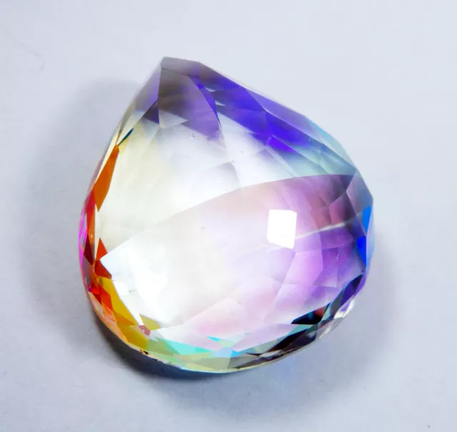 89.90 Ct Lab Created Beautiful Pear Cut Mystic Quartz Loose Gemstone 2