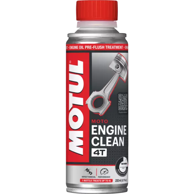 Additivo Pulizia Lavaggio Interno Olio Motore MOTUL Engine Clean Moto 4t 200ml