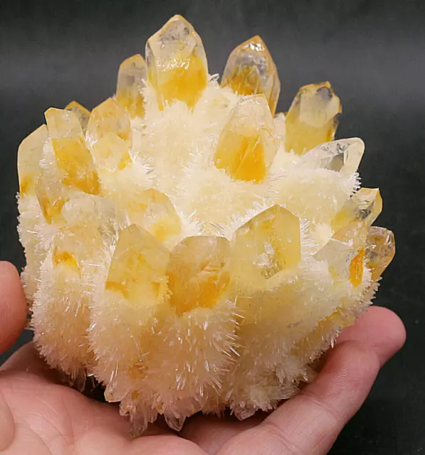 300g+ New Find Yellow Phantom Quartz Crystal Cluster Mineral Specimen Gift