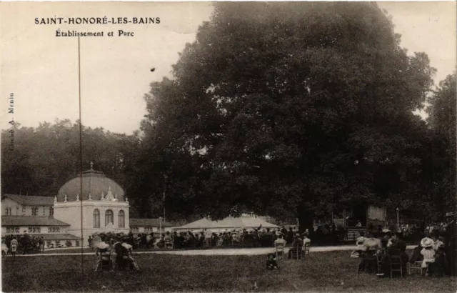 CPA St-HONORÉ-les-BAINS - Etabl. et Parc (457061)