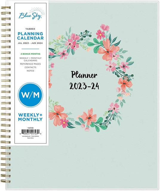 BLUE SKY 20232024 Academic Year Weekly and Monthly Planner, 8.5" x 11