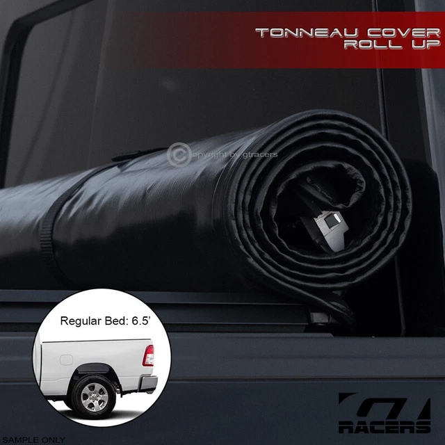 For 2019-2022 Dodge Ram 1500 6.4 Ft Bed Lock & Roll Up Soft Vinyl Tonneau Cover