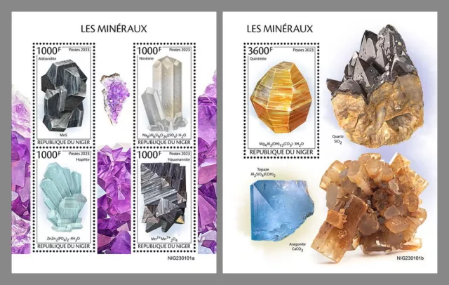 NIGER 2023 MNH ** Mineralien Minerals #101