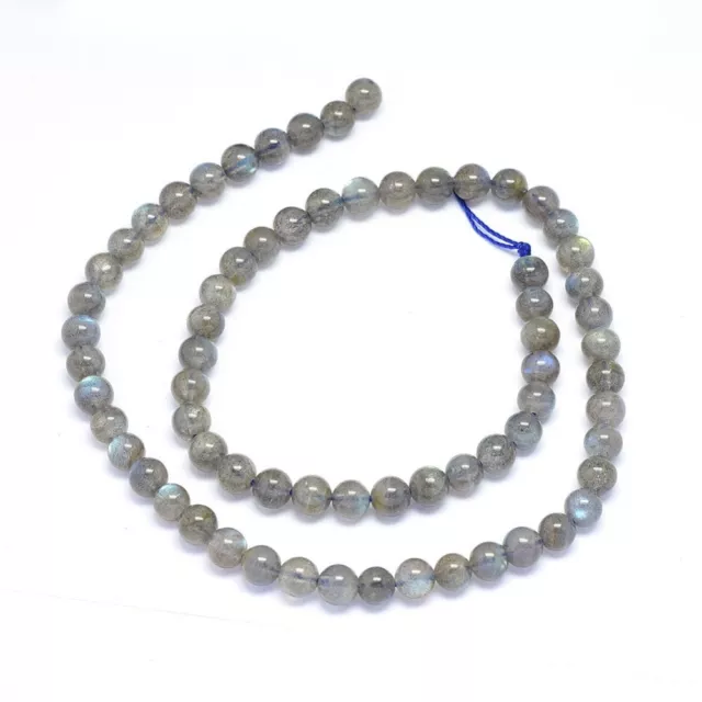 Labradorite perles rondes de 6 mm . Grade AB. Pierre Naturelle de Lithothérapie