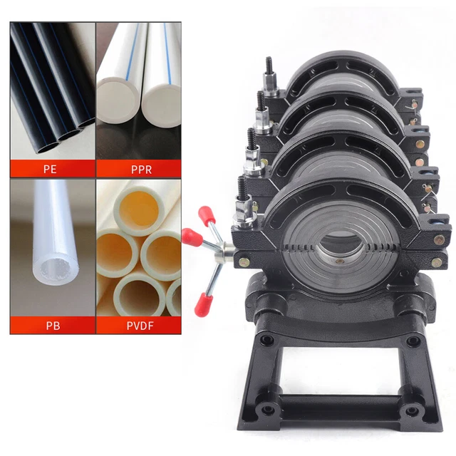 Manual 4 Clamps Pipe Fusion Welder PE PP Butt Fushion Welding Machine 63-160mm