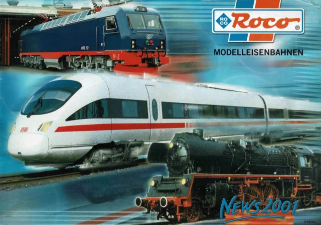 ROCO "H0 / N" Gauge Model Railway Modelleisenbahnen CATALOGUE 2001 - Brand New