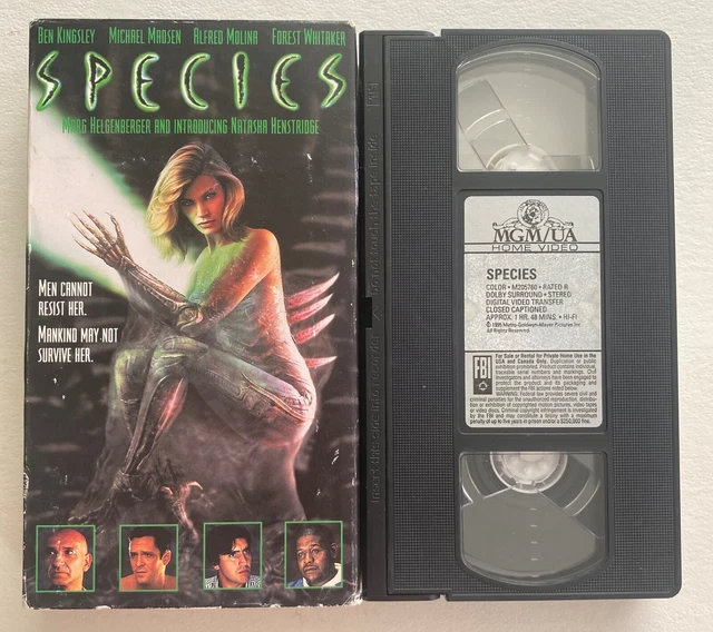 3 VHS LOT SCI-FI movies Python 2000, Species 1995, The Abyss 1989 ...