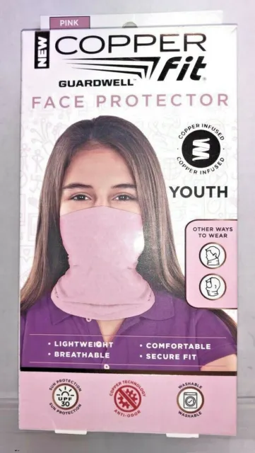 Copper Fit Guardwell Face Protector Youth Mask Pink *NEW*