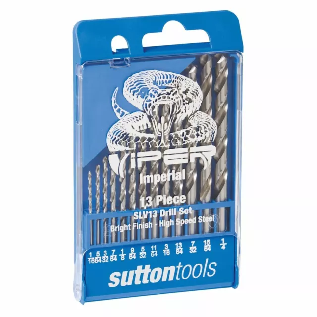 Sutton Tools 13 Piece Viper Imperial Drill Bit Set