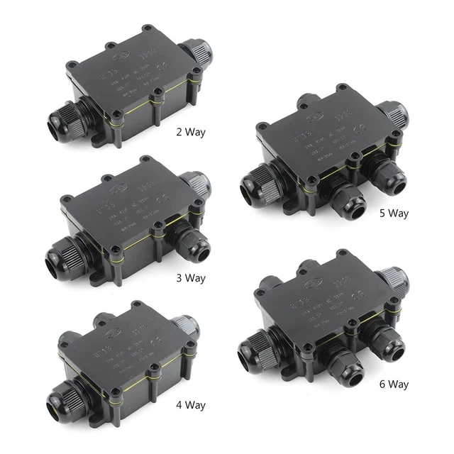 Connettore Cavo 3 Poli IP68 – Scatola Di Derivazione Esterna Impermeabile M16, 16A