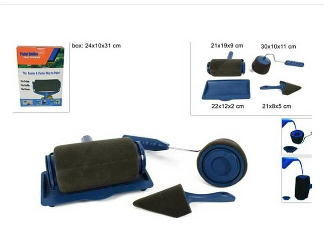 SET kit PER PITTURA DIPINGERE VERNICE rullo automatico  DA IMBIANCHINO MURO