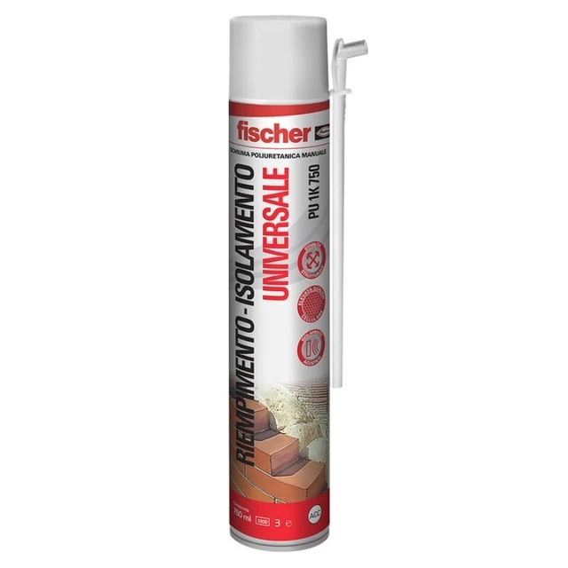 &nbsp;FISCHER Riempimento Isolamento universale, schiuma poliuretanica, 750ml