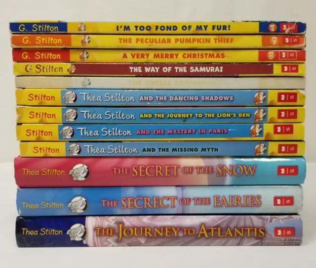 Thea Stilton Books Lot Of 12 Geronimo Stilton Series Set Classroom Chapter Books