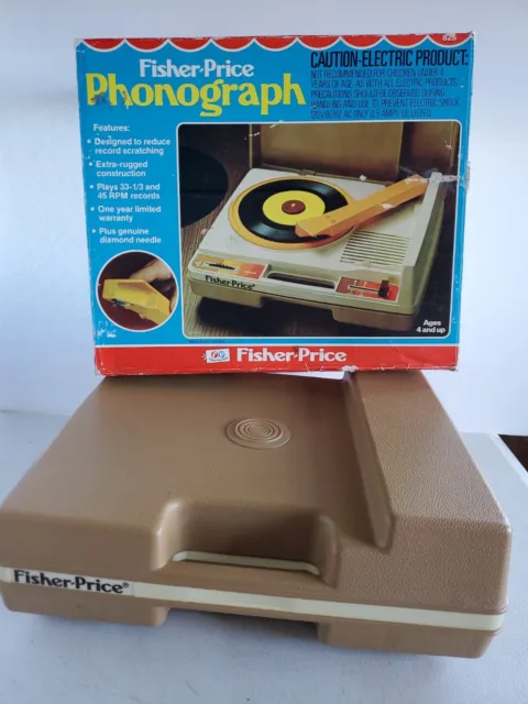 Vintage 1978 Fisher-Price Record Player Portable Phonograph #825