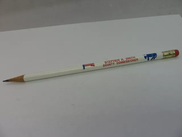 Vintage Politica Matita " Elettrico Stephen Un Smith Contea Commissioner "
