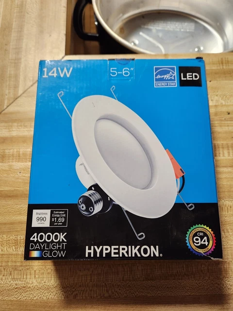 HYPERIKON RECESSED 4 LED Downlight 8.5W 4000K J Box Construction