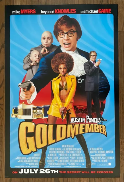 AUSTIN POWERS IN GOLDMEMBER (2002) Mike Myers & Beyoncé Knowles Advance 1-Sheet