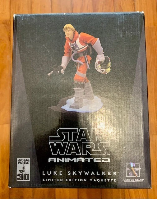 Star Wars Animated Luke Skywalker Limited Edition Maquette Statue Come Nuovo
