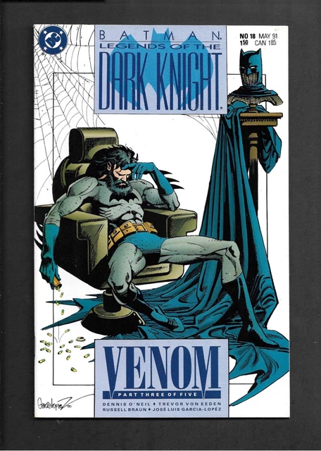 Batman: Legends of The Dark Knight #18 (1991): Venom Part 3! NM- (9.2)!