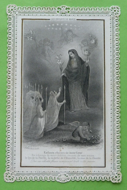 Ancienne Image Pieuse Du XIXe - Indulgence Plénière - Christianisme - France