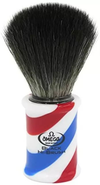 Omega 0146735 pennello da barba Barber Pool  pelo sintetico Hi Brush -made Italy