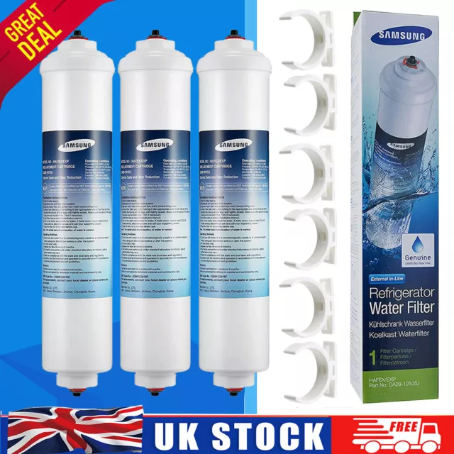 3X Samsung DA29-10105J HAFEX/EXP Aqua Pure Plus Fridge Water Filter Genuine