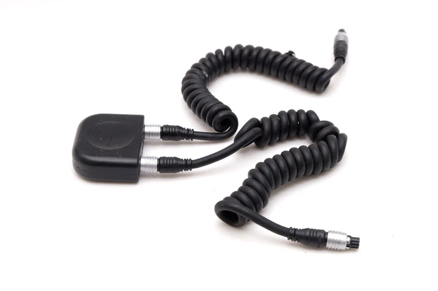 Adaptador de cable de sincronización multiflash automático Olympus OM System TTL de 3 vías