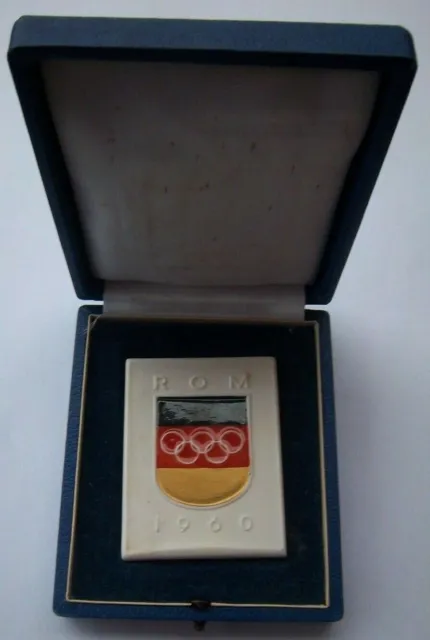 Orig.participant medal  Olympic Games ROM 1960 / in Box - for Germany ! RARITY