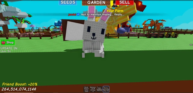 HUGE BUNNY 30+KG Grow A Garden Roblox £9.03 - PicClick UK
