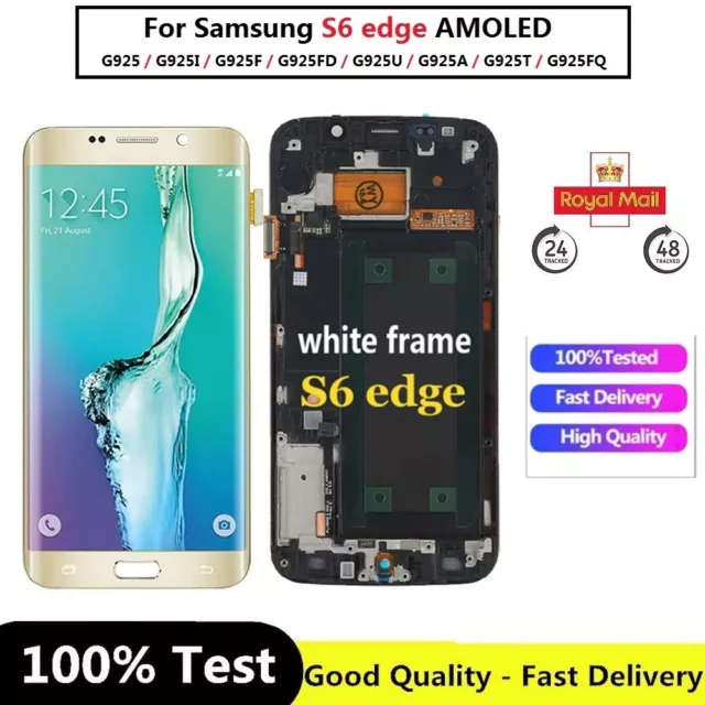 Genuine Original  OLED Touch Screen Display For Samsung Galaxy S6 Edge -GOLD