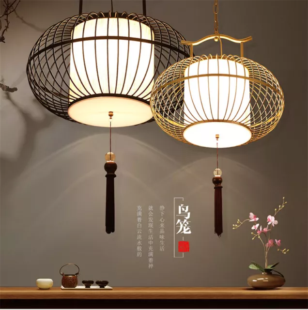 Iron birdcage Chandelier Ceiling Lamp Pendant Light LED Lights Chinese style