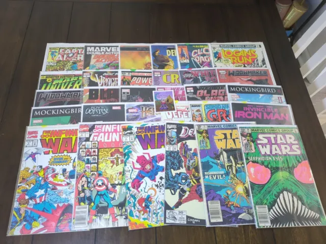 Marvel Comic Books Lot Of 30 Star Wars Ghost Rider Infinity Gauntlet Black Widow