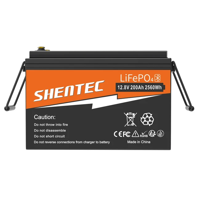 LIFEPO4 12V 200AH Lithium Battery BMS Bluetooth Deep Cycle RV Boat ...